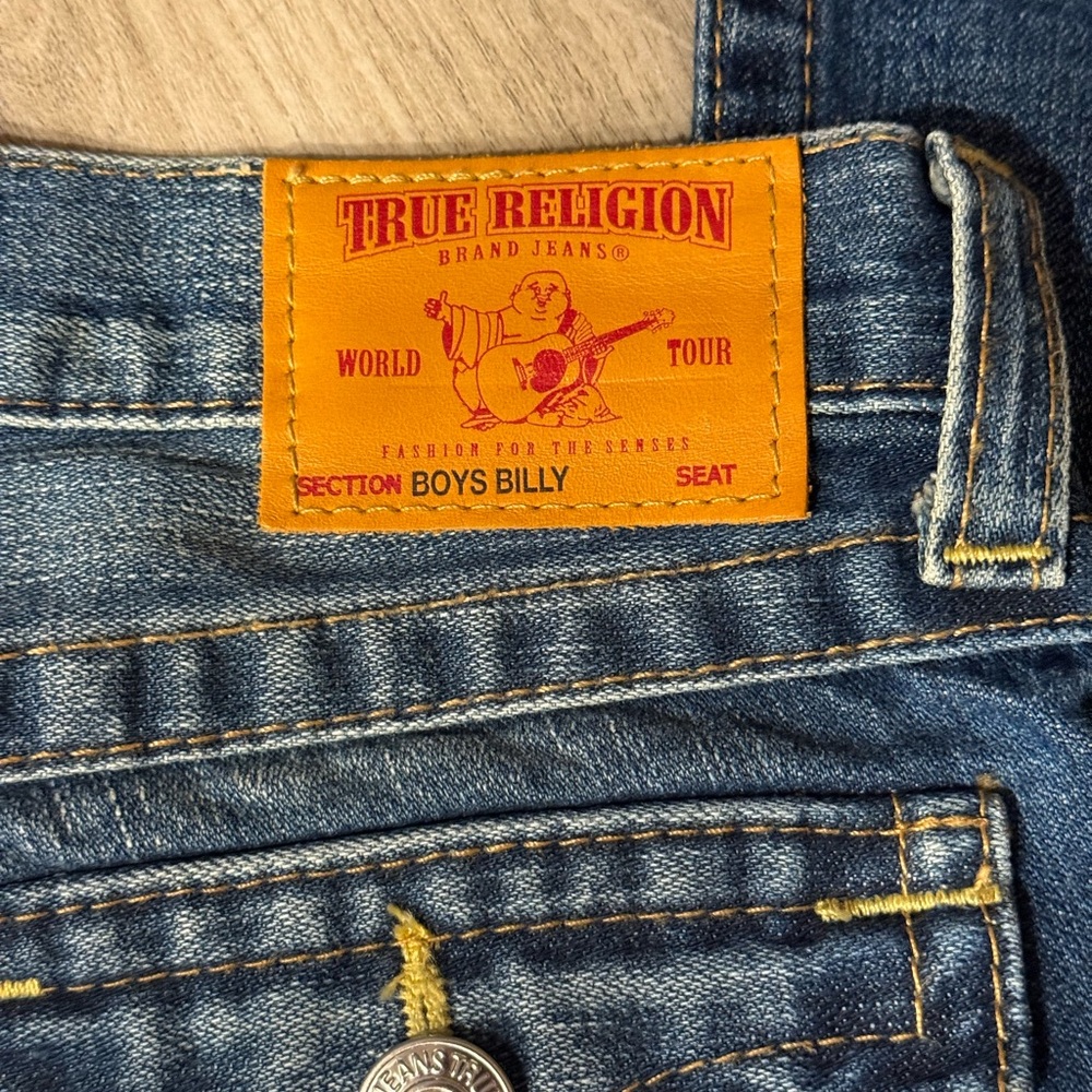 True Religion Boys Size 14 Billy Bootcut Distressed Jeans NWT - Picture 10 of 10